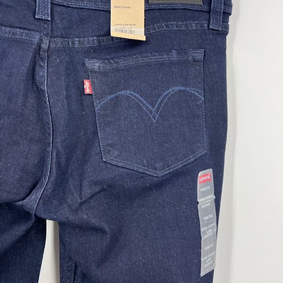 Levi's Demi Curve Low Rise Skinny Jeans Medium Wash Women's 15 / 32 NEW NWT - Picture 4 of 9